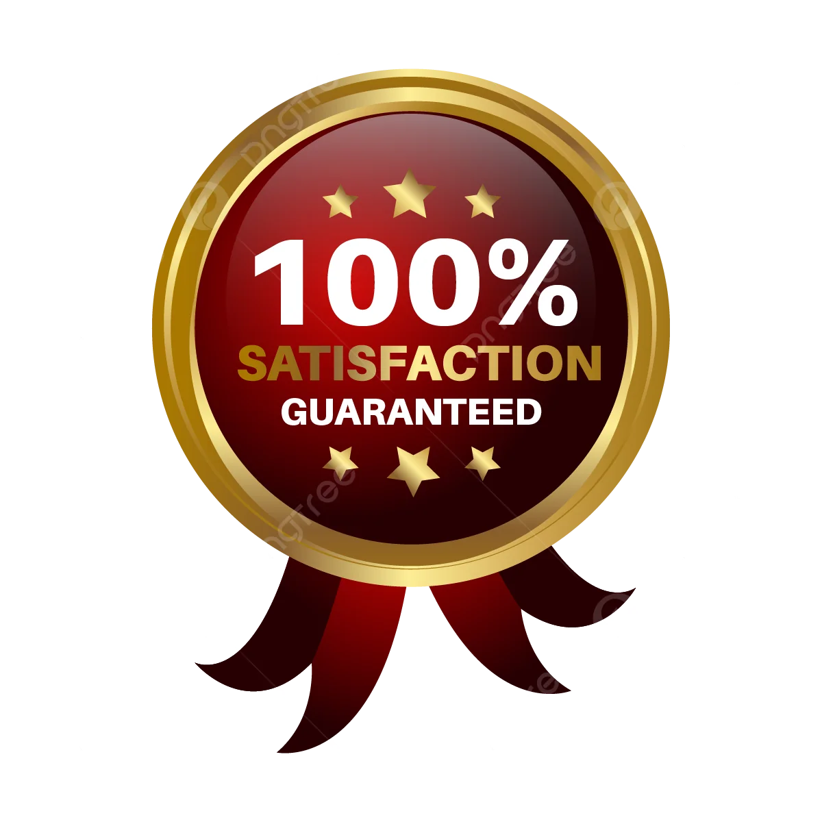100 percent satisfaction guaranteed on all jobs